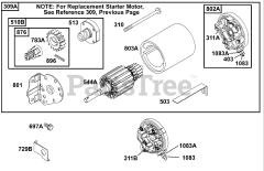 Briggs & Stratton 288702-1107-E1 - Briggs & Stratton Vertical Engine Electric Starter-2
