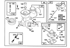 Briggs & Stratton 82352-0134-01 - Briggs & Stratton Horizontal Engine Carburetor Assembly