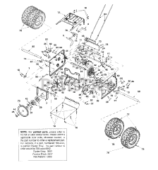 White Outdoor SB-1355 W (31AE993J190) - White Outdoor Snow Boss Snow Thrower (2001) Frame &amp; Drive Assembly