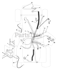 Husqvarna GTH 250 (954140104-B) - Husqvarna Garden Tractor (2000-03) Electrical