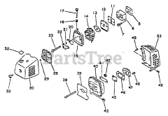 Echo SRM-2502 - Echo String Trimmer (SN: 0010201 - 0025000)