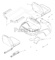 Cub Cadet A 101 C (37A-101C129) - Cub Cadet Work Fun Runner Seat