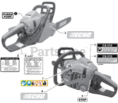 Echo CS-310 - Echo Chainsaw (SN: C23926001001 - C23926999999)