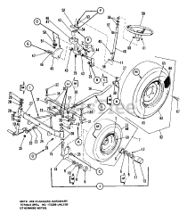 Simplicity 7010 (1690334) - Simplicity 42" Garden Tractor, 10hp Wheel, Axle &amp; Steering Group (7010 &amp; 7016)