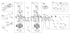 Briggs & Stratton 38E347-0124-01 - Briggs & Stratton Horizontal Engine Cylinder Head Group