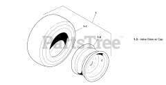 Ferris 5109061 - Ferris Debris Blower Pavement Tire, 20.5 X 8.00-10