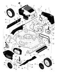 Murray 20607x71A - Murray 20" Walk-Behind Mower (1999) Mower Housing Assembly