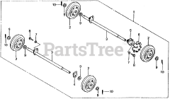 Honda E1500 K4 A (E1500) - Honda Generator, Made in Japan (SN: E1500-3000008 - E1500-9999999) WHEELS