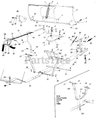 MTD 19940C - MTD 48" Snow Blade Attachment (1986)