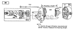 Toro 70080 (10-32) - Toro Recycler Rear-Engine Riding Mower (SN: 049000001 - 049999999) (1994) Starter-Briggs  Stratton