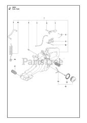 Husqvarna 365 - Husqvarna Chainsaw FUEL TANK 4