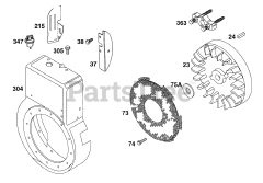Briggs & Stratton 19B412-0567-XX - Briggs & Stratton Horizontal Engine
