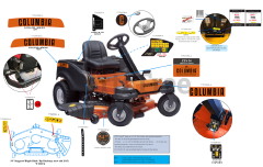 Columbia ZT-S54 KH (17ARCBDW897) - Columbia 54" Zero-Turn Mower, Kohler (2019)