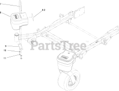 Toro 78545 - Toro 72" DFS E-Z Vac Collection System (SN: 316000001 - 316999999) (2016) Weight Assembly