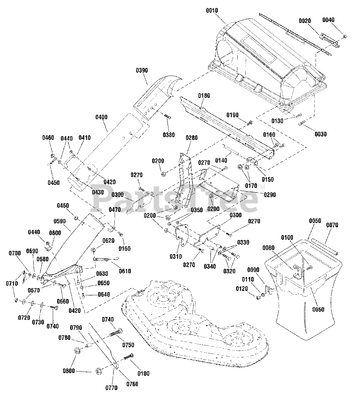 Simplicity 1695710 Simplicity Clean Sweep Triple Grass Catcher for 46