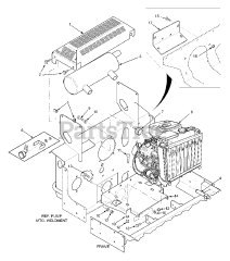 Scag SMT-52A - Scag Turf Tiger 52" Mower Deck (SN: 8560001 - 8569999) Engine And Attaching Parts - 23HP, 27HP &amp; 29HP &amp; 29HP-DFI Kawasaki