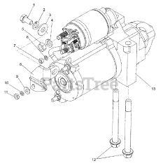 Briggs & Stratton 076143-00 - Briggs & Stratton 35kW Liquid Cooled Home Standby Generator Engine - 3.0L - Starter (312593)