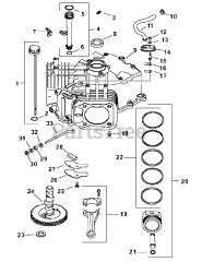 Cub Cadet LT 1046 (13AP11CH710) - Cub Cadet 46" Lawn Tractor (2007 & Before) Courage Engine Crankcase