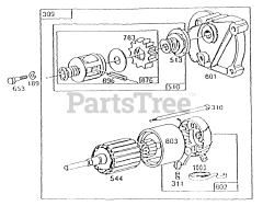 Briggs & Stratton 400437-4016-01 - Briggs & Stratton Horizontal Engine Oil Fill, Controls