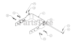 Cub Cadet 307 (190-307-100) - Cub Cadet Front/Rear Weight Kit att Front &amp; Rear Weight Bracket