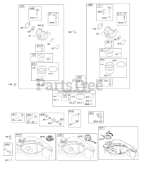 Briggs & Stratton 128M02-0412-B1 - Briggs & Stratton Vertical Engine Carburetor, Fuel Supply