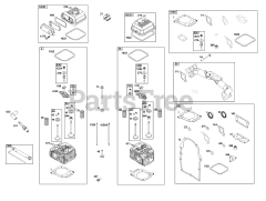 Briggs & Stratton 386447-3349-G1 - Briggs & Stratton Horizontal Engine Cylinder Head Group