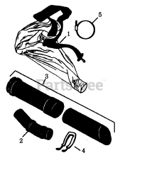 Poulan Pro PP 432 - Poulan Pro Blower VACUUM ATTACHMENT PARTS