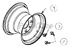 Cub Cadet 2135 (13A-214F100) - Cub Cadet Garden Tractor (SN: 326006 & Above) Rear Wheel