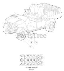 Husqvarna HUV 4210 EXP - Husqvarna 4x2 Utility Vehicle, Electric (2006-11) Wheels and Tires