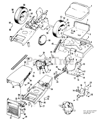 Simplicity 535 (990776) - Simplicity Serf 28" Lawn Tractor Frame, Hood, Dash &amp; Seat Group