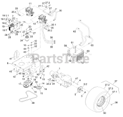 Exmark VT691KA524CA - Exmark 52" Vantage Stand-On Mower, Kawasaki FS691V, CARB (SN: 312000000 - 312999999) (2012)