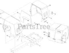 Toro 68016 (MM-658H-S) - Toro Mortar Mixer (SN: 313000001 - 313999999) (2013) Cowl Assembly