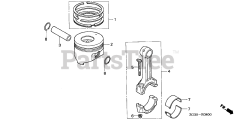 Honda GD410 VAA (GPA) - Honda Engine, Made in Japan (SN: GPA-1000001 - GPA-1021879) PISTON
