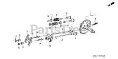 Honda WP30 X ACF6 (WZBF) - Honda Water Pump, Made in Japan (SN: WZBF-1000001 - WZBF-1299999) CAMSHAFT