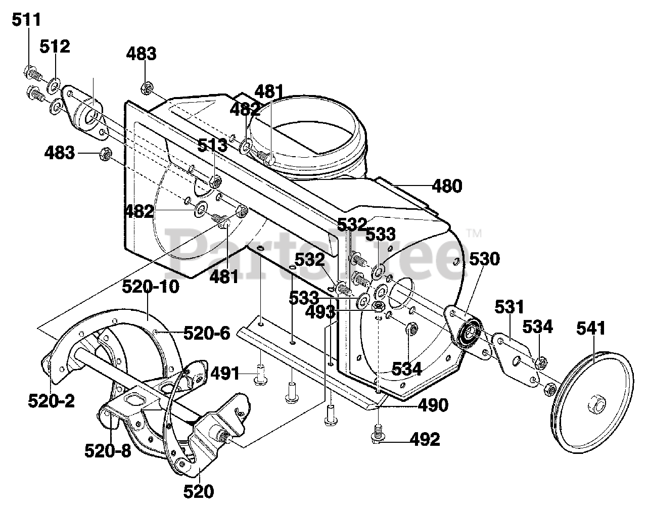 Briggs & Stratton 621450x79D Briggs & Stratton 21" Snow Thrower (2000