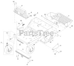 Exmark ARX481CKA30000 - Exmark 30" Stand-On Aerator, Kawasaki FS481V (SN: 315000000 - 315999999) (2015)