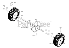 Craftsman C950-52943-0 (1695736) - Craftsman 27" Snow Thrower, Canada (2009) Wheels