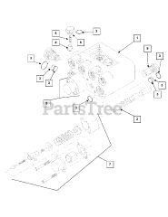 Cub Cadet 640 (590-640-100) - Cub Cadet 60" Front Loader att Hydraulic Valve Assembly