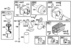 Briggs & Stratton 221437-0340-01 - Briggs & Stratton Horizontal Engine