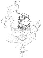 Murray 38710A - Murray 38" Lawn Tractor (1998)