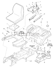 Simplicity 1693975 - Simplicity Prestige 54" Garden Tractor, 23hp Seat &amp; Seat Deck Group