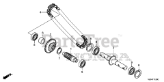 Honda FRC800 K1 A (FAHJ) - Honda 20" Tiller, Made in Japan (SN: FAHJ-1100001 - FAHJ-9999999) ROTARY SHAFT