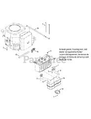 Columbia Q 626 P (13AQ626P597) - Columbia 50" Lawn Tractor (2008) Engine Connections