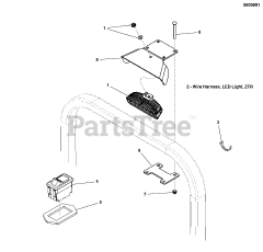 Snapper Pro 5600891 - Snapper Pro Roll Bar Mounted LED Headlight Kit