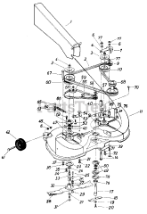 MTD 190-804-000 - MTD Mower Deck Assembly Only (1987)