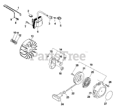 Echo SRM-2601 - Echo String Trimmer Ignition, Starter, Flywheel