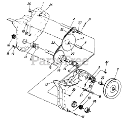 White Outdoor RB-310 (215-031-190) - White Outdoor Roto Boss Tiller (1985)