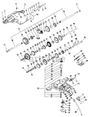 Gravely 935017 (1232-G) - Gravely 32" Lawn Tractor, 12hp Briggs & Stratton, Gear Drive (SN: 000101 & Above) TRANSAXLE