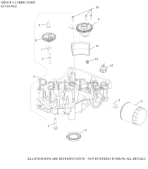 Kohler KT610-3002 - Kohler 6600 Series Engine, Basic Version, 19hp, 14.2kW 03 Lubrication