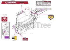 Troy-Bilt 23AAGAAX711 - Troy-Bilt FLEX Log Splitter Attachment (2016) Label Map
